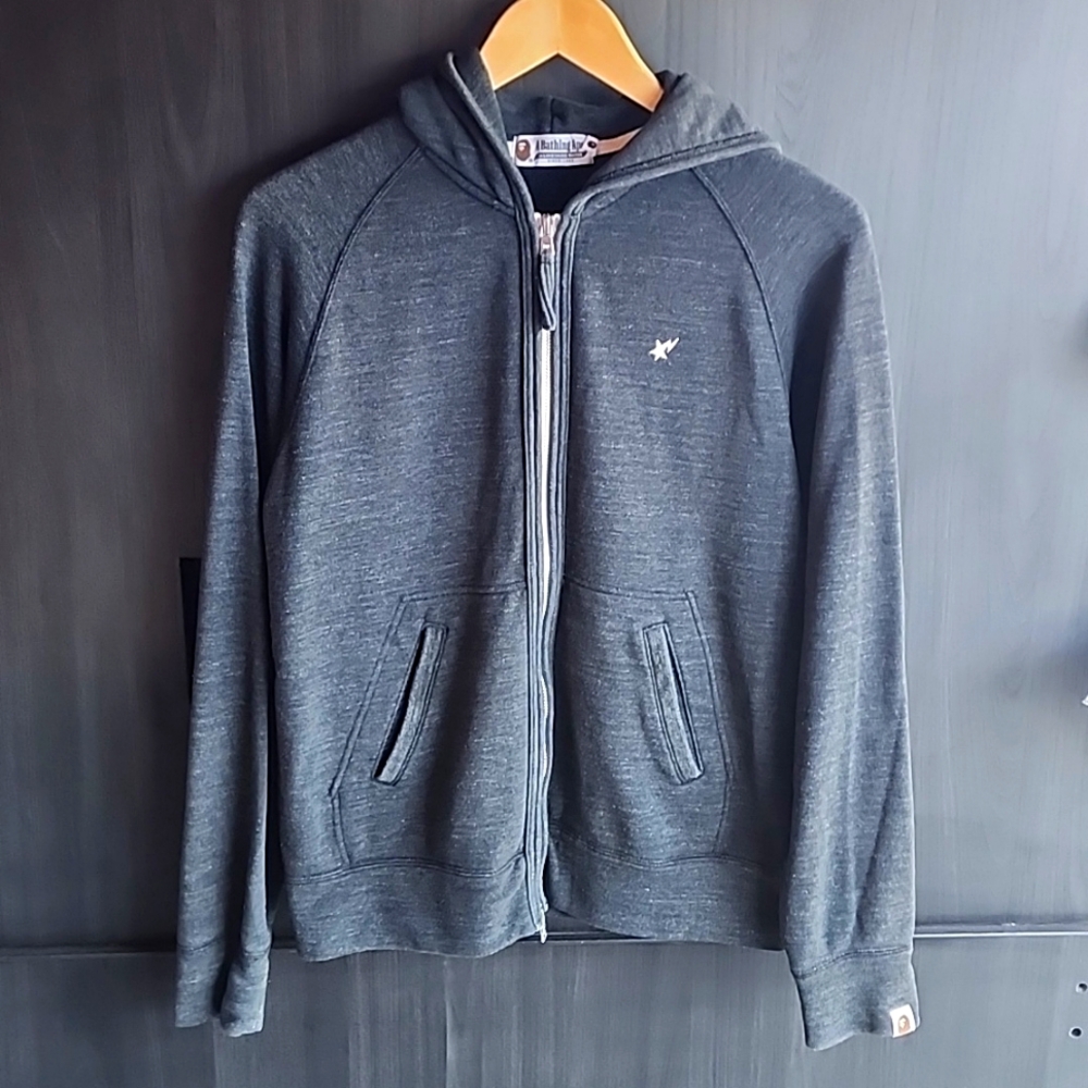 Bape Dark Grey Bape Hoodie